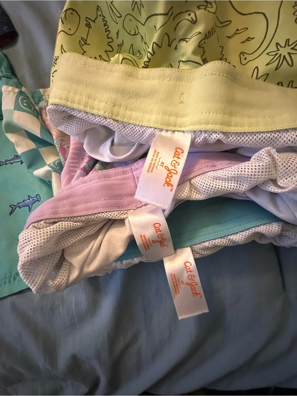 Hurley Kids' Swim Short Set - Yellow, Pink, Navy, Mint, Cream